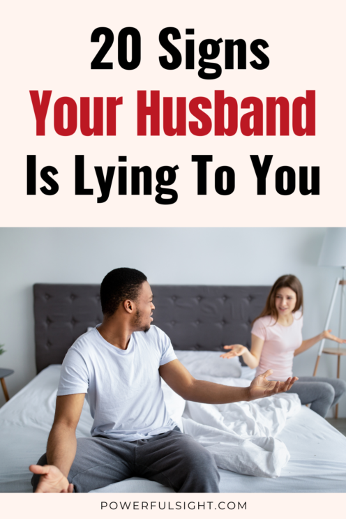 Signs your husband is lying