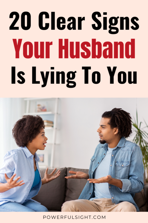 Signs your husband is lying to you