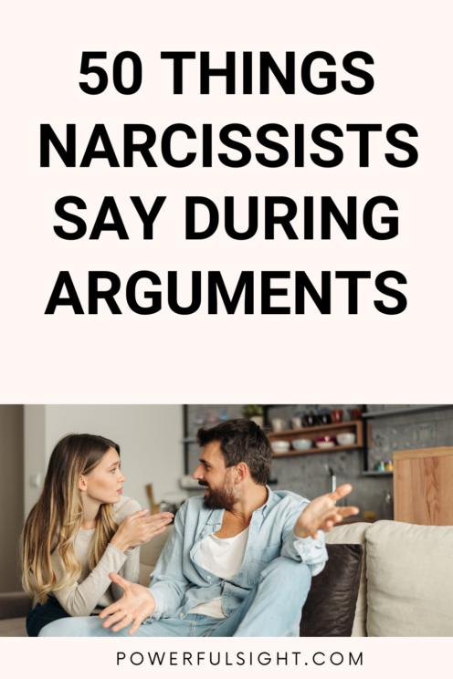 What Do Narcissists Say in an Argument