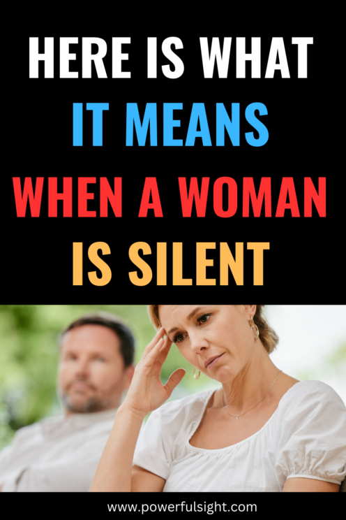 when a woman is silent