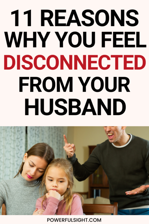 Why do I feel so disconnected with my husband 