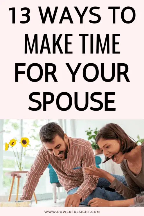 How To Make Time For Your Spouse