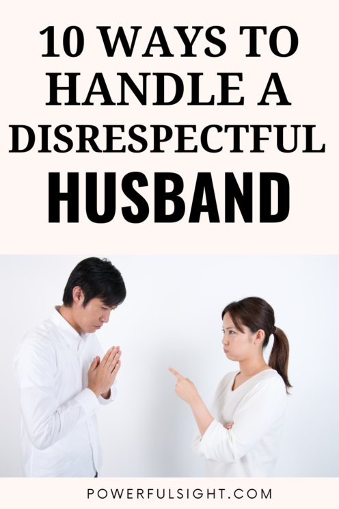 what to do when your husband disrespects you 