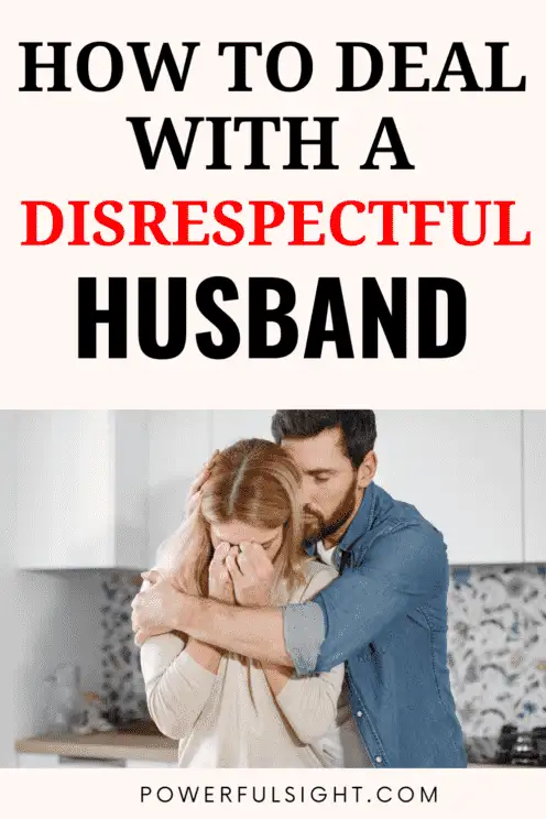 what to do when your husband disrespects you