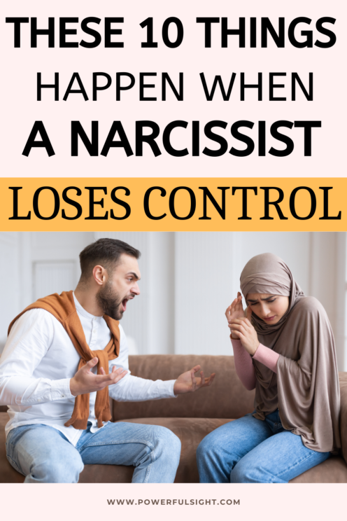 when Narcissists lose control