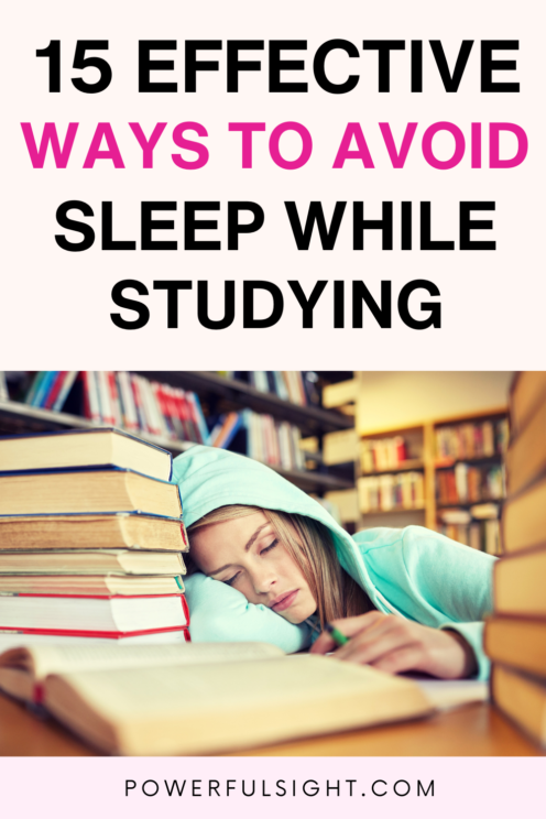 How To Avoid Sleep While Studying