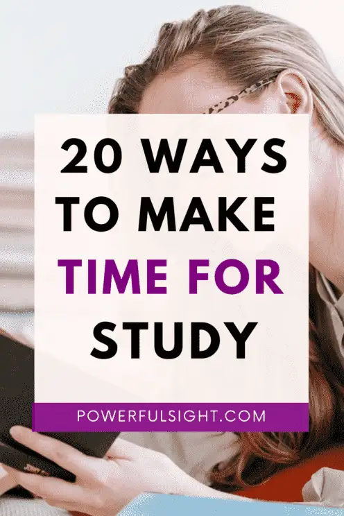 How To Find Time To Study