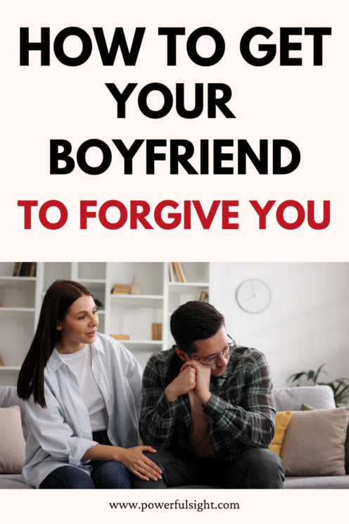 How To Get Your Boyfriend To Forgive You 