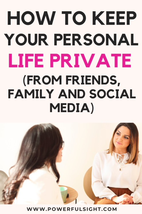 How To Keep Your Life Private