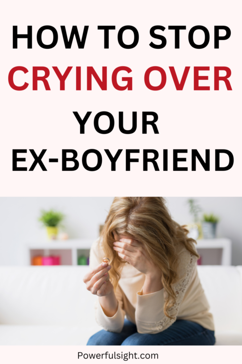 How To Stop Crying Over A Guy