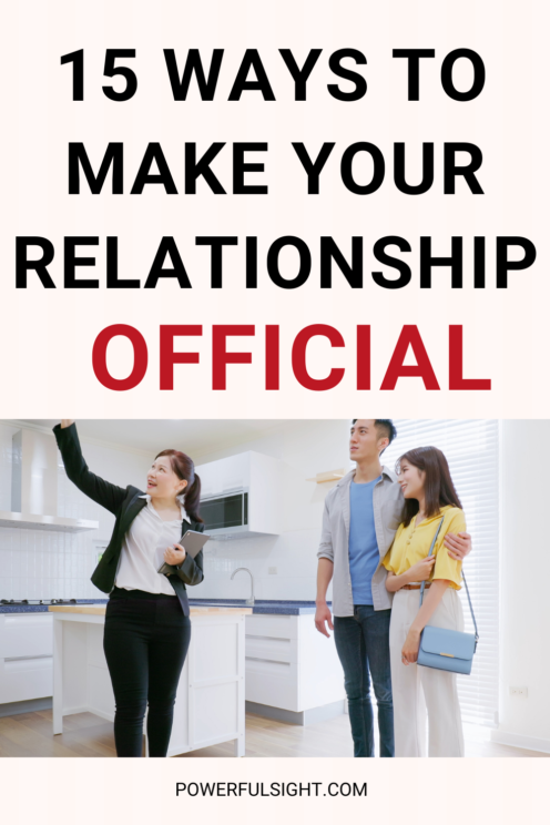 15 Ways To Make Your Relationship Official