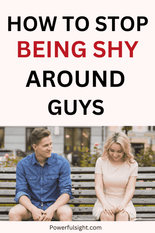 How to stop being shy around guys