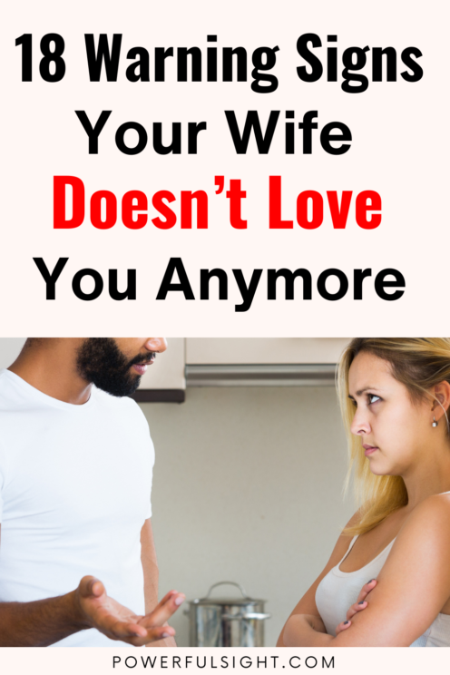 Signs your wife doesn't love you