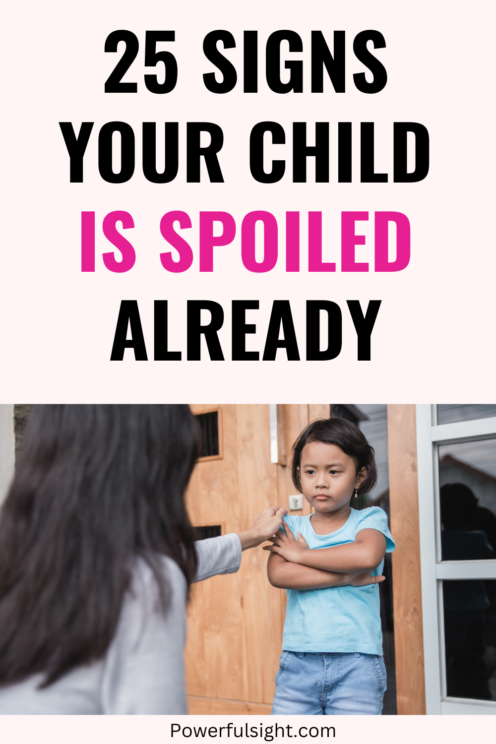 Signs your child is spoiled