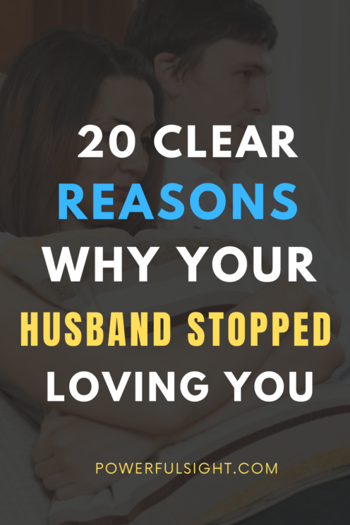 Why did my husband stop loving me 