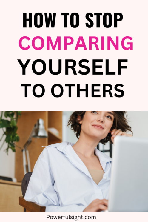 how to stop comparing yourself to others