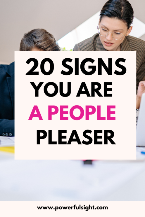 signs you are a people pleaser