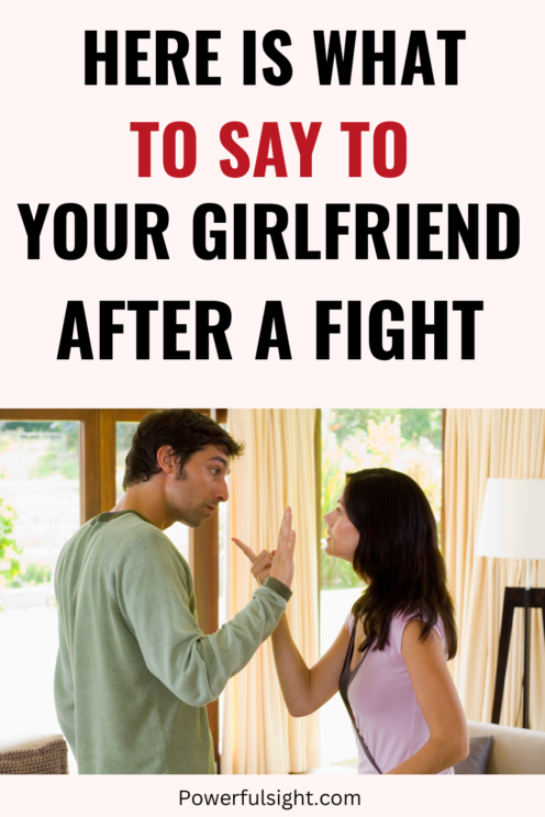 what to say to your girlfriend after a fight