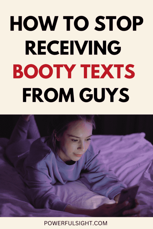 Here is how to say no to booty texts.