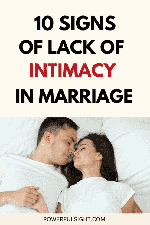  Signs of Lack of Intimacy In Marriage