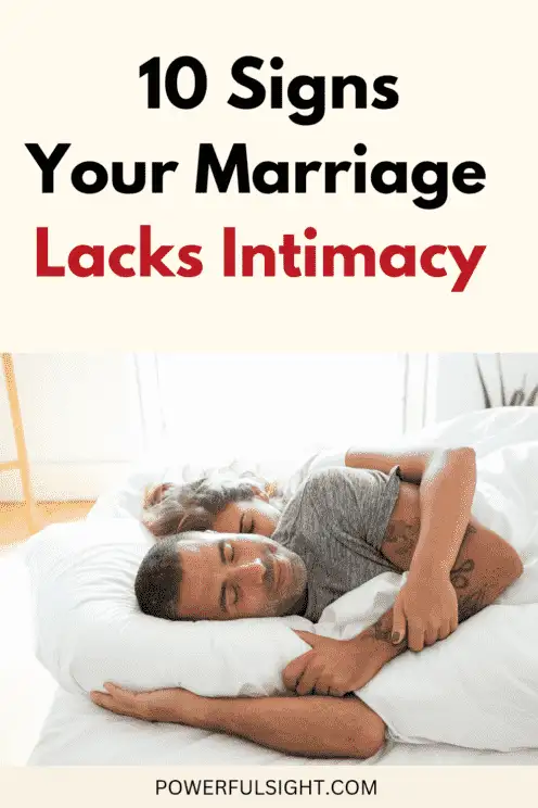  Signs of Lack of Intimacy In Marriage