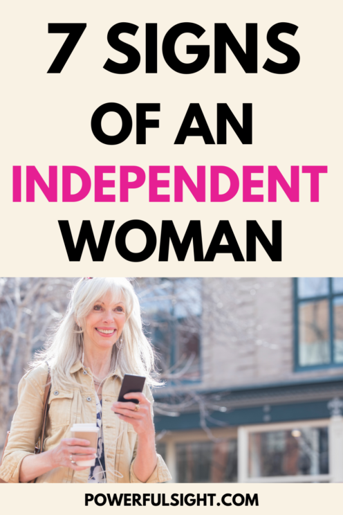 Signs of an independent woman