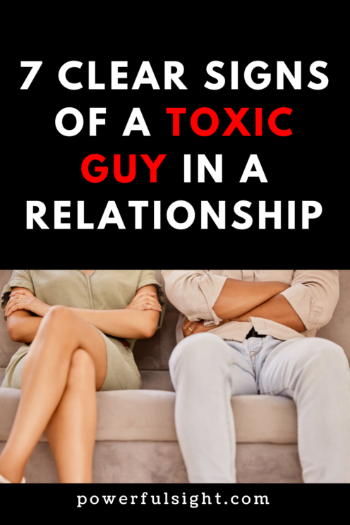 Signs of a toxic guy