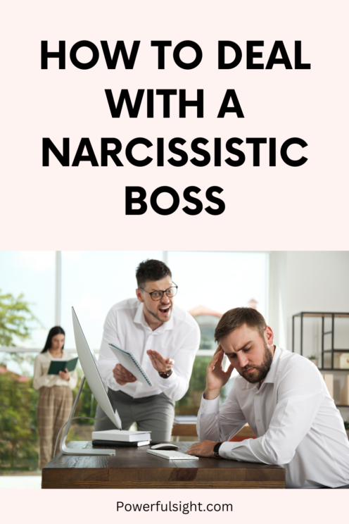 How to deal with a narcissistic boss