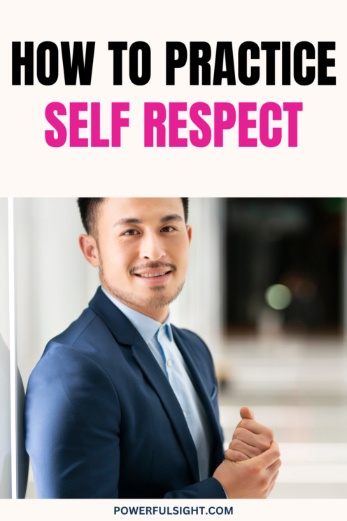 How to respect yourself