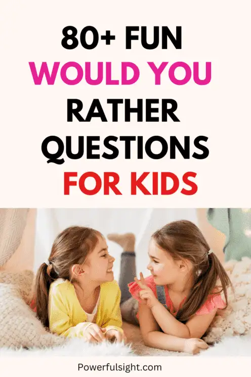 Would you rather questions for kids