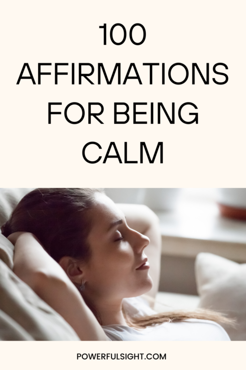 100 Affirmations for Being Calm