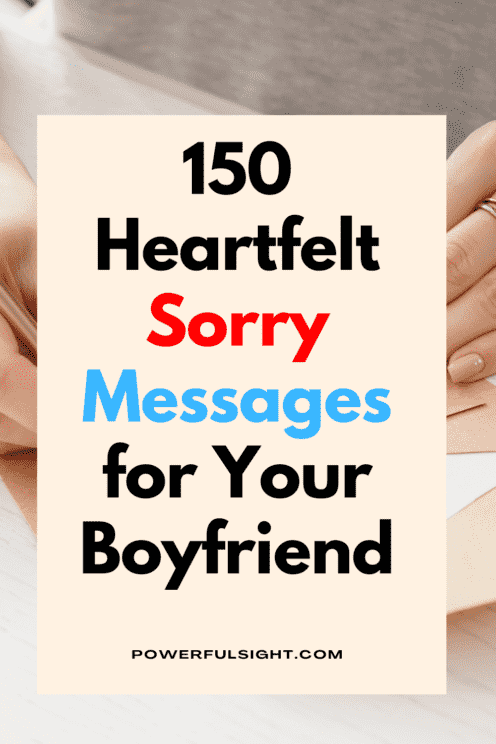 Sorry messages for boyfriend