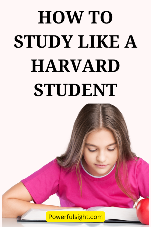 How to study like a Harvard Student