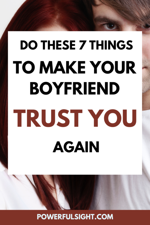 When your boyfriend does not trust you