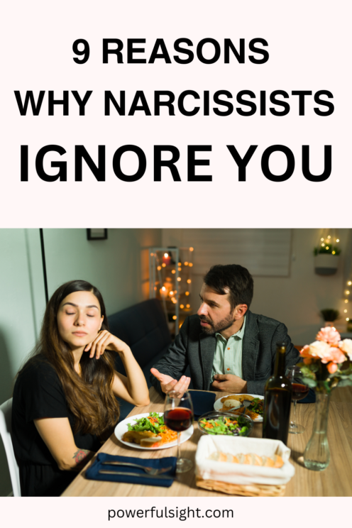 Why narcissists ignore you