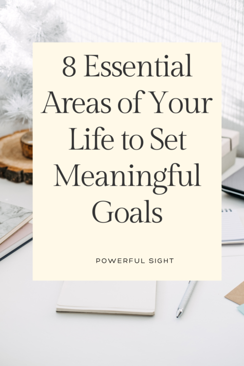 Areas of your life to set goals