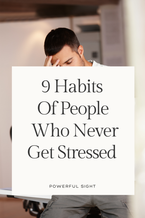 Habits of people who never get stressed 