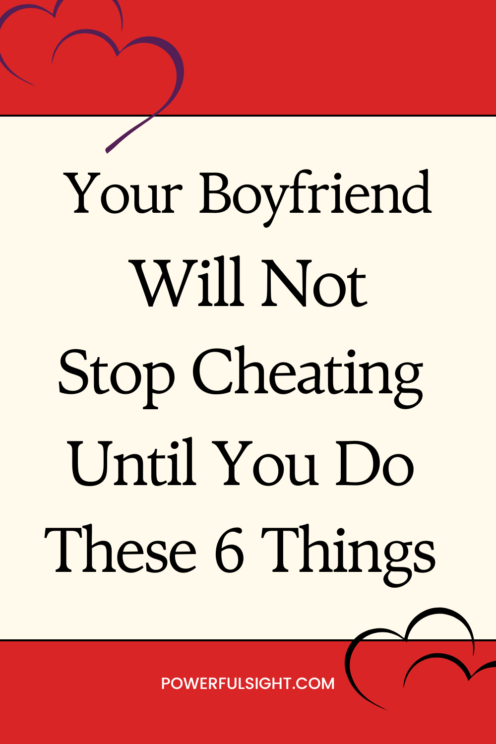 How to make your boyfriend stop cheating