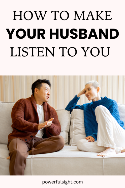 How to make your husband listen to you