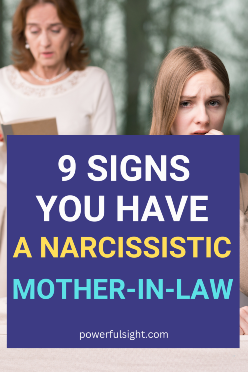 signs of a narcissistic mother in law 