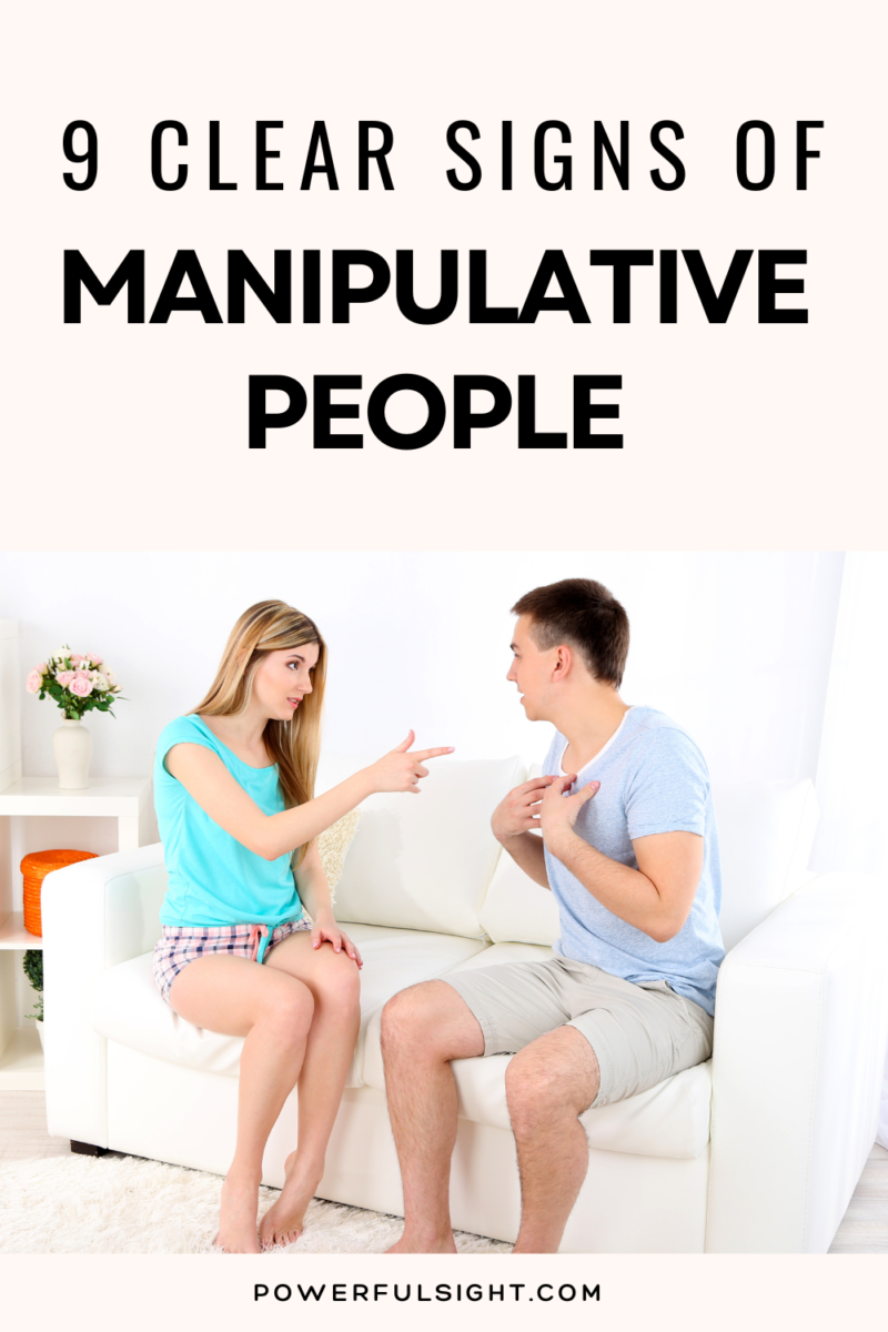 Signs of manipulative people