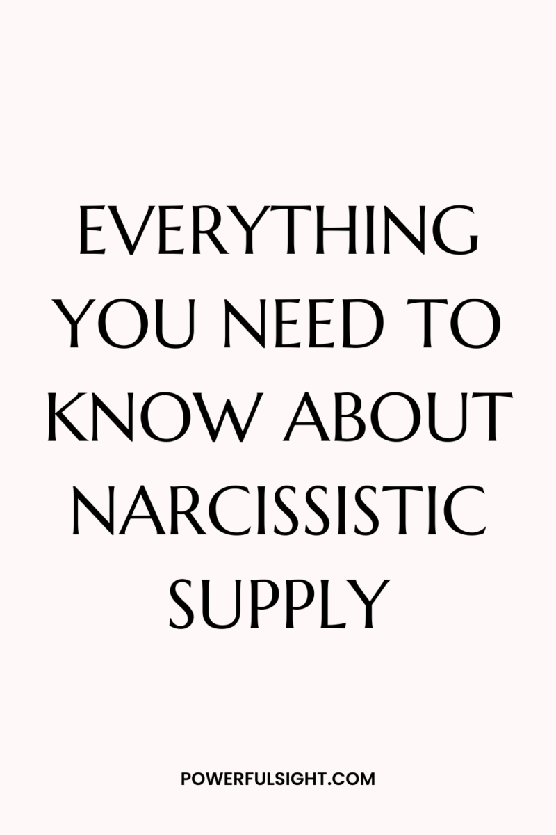 What is Narcissistic Supply?