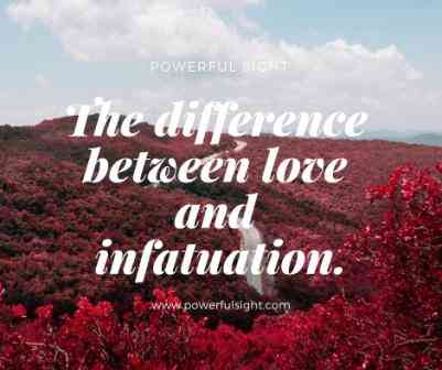 difference between love and infatuation