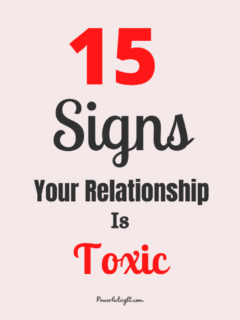 Signs of a toxic relationship