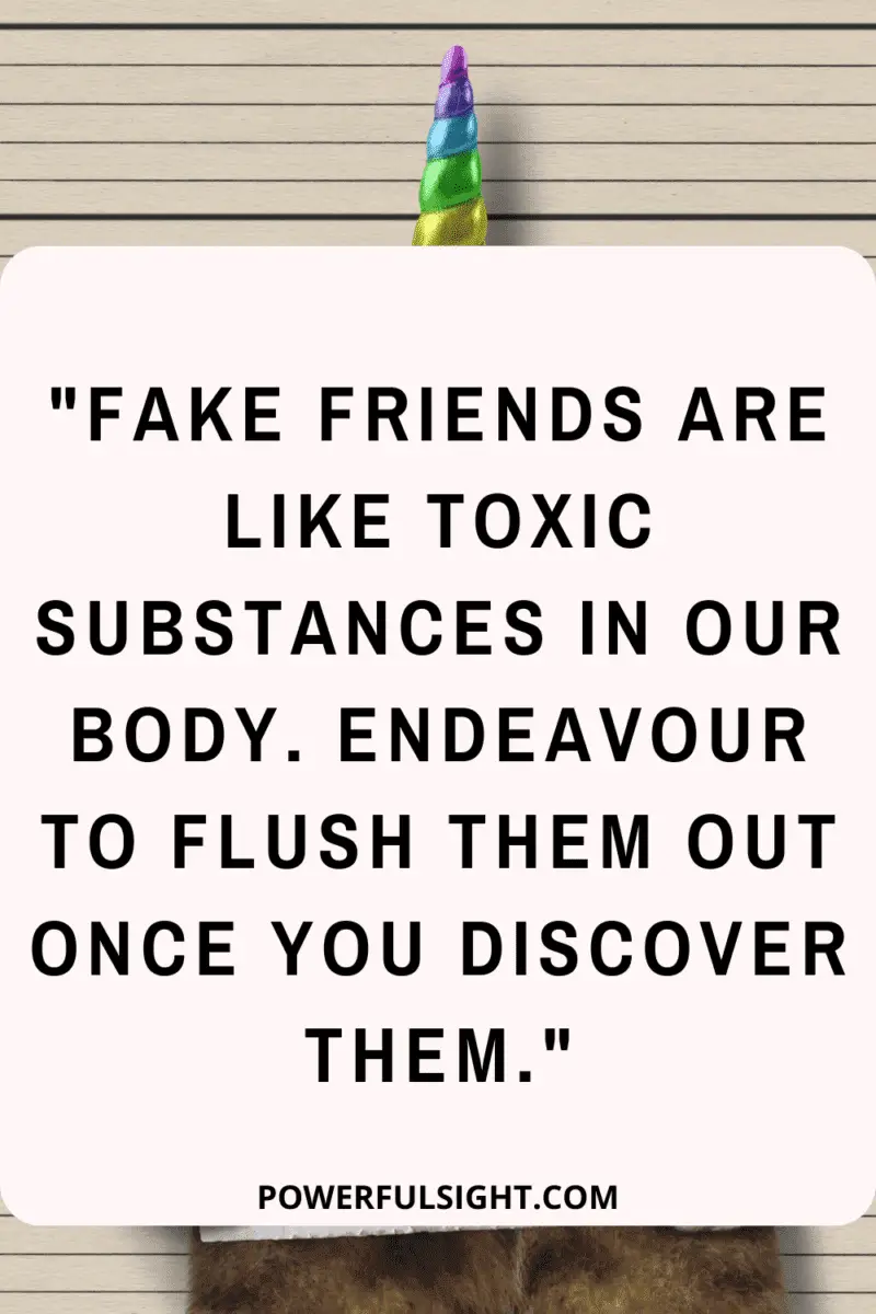 Fake friendship quote