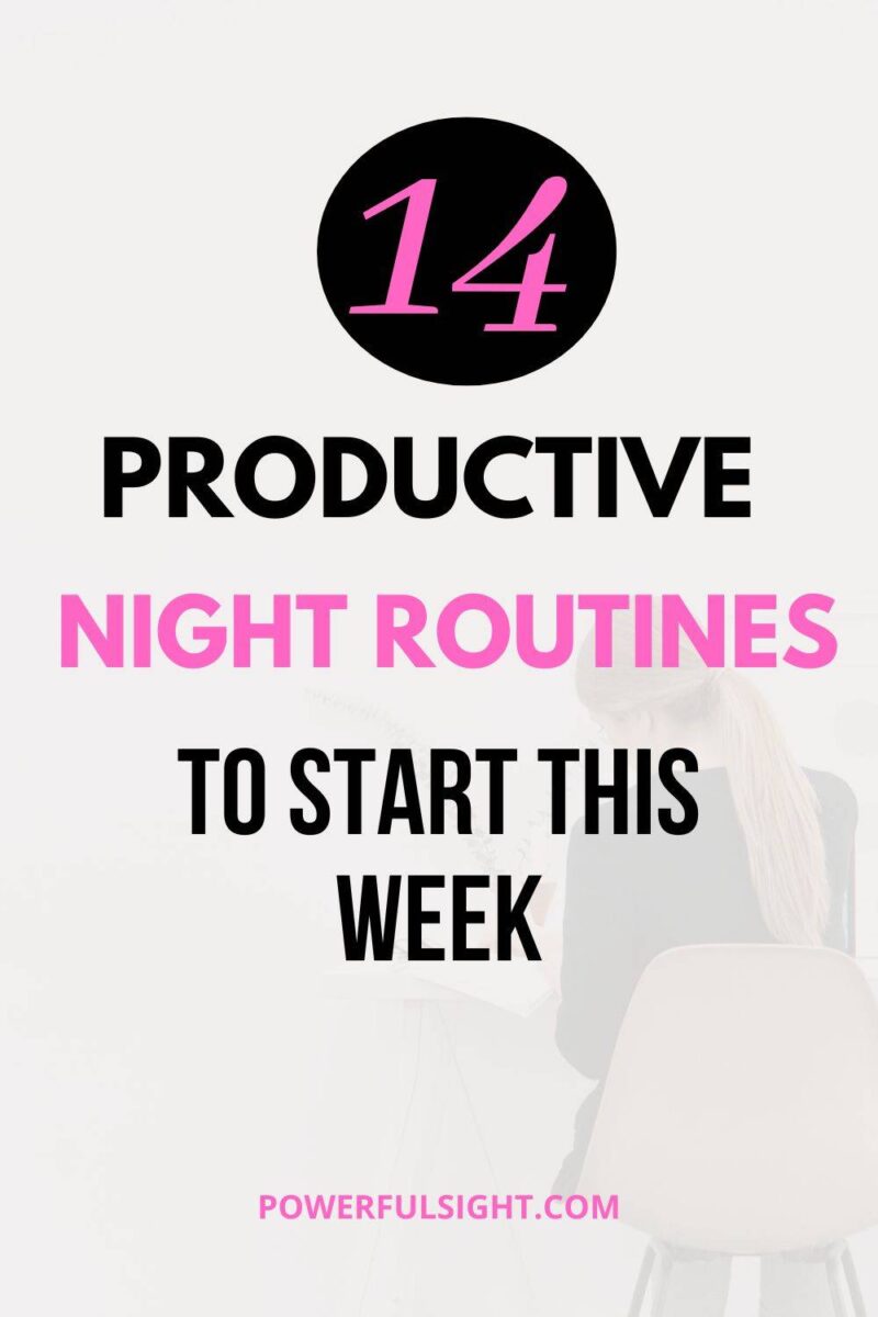 14 Productive Night Routines Ideas For Better Sleep