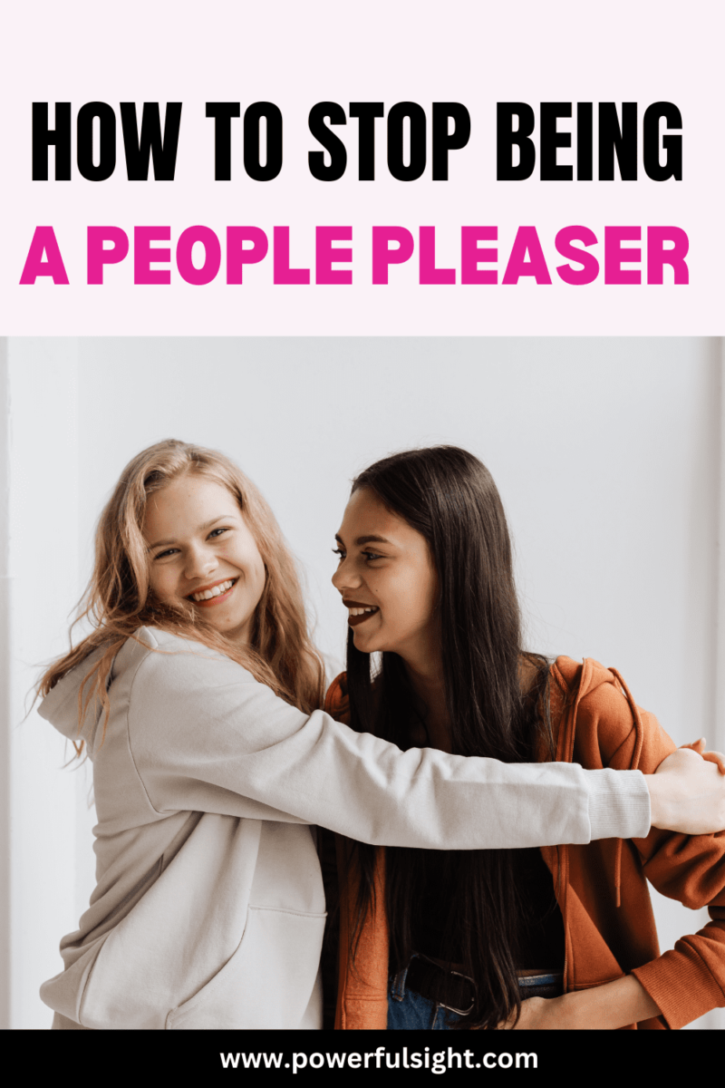 how to stop being a people pleaser