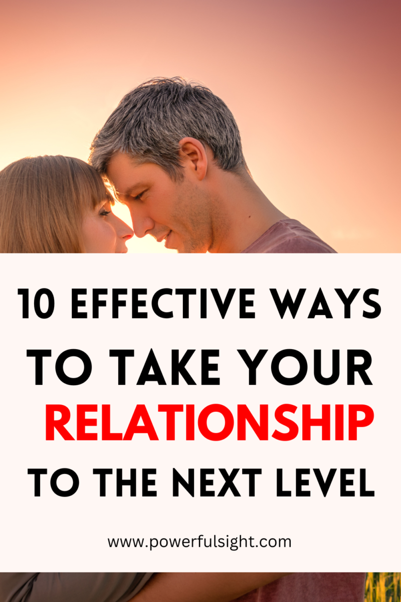 How to take your relationship to the next level