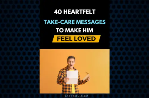 take care messages for him