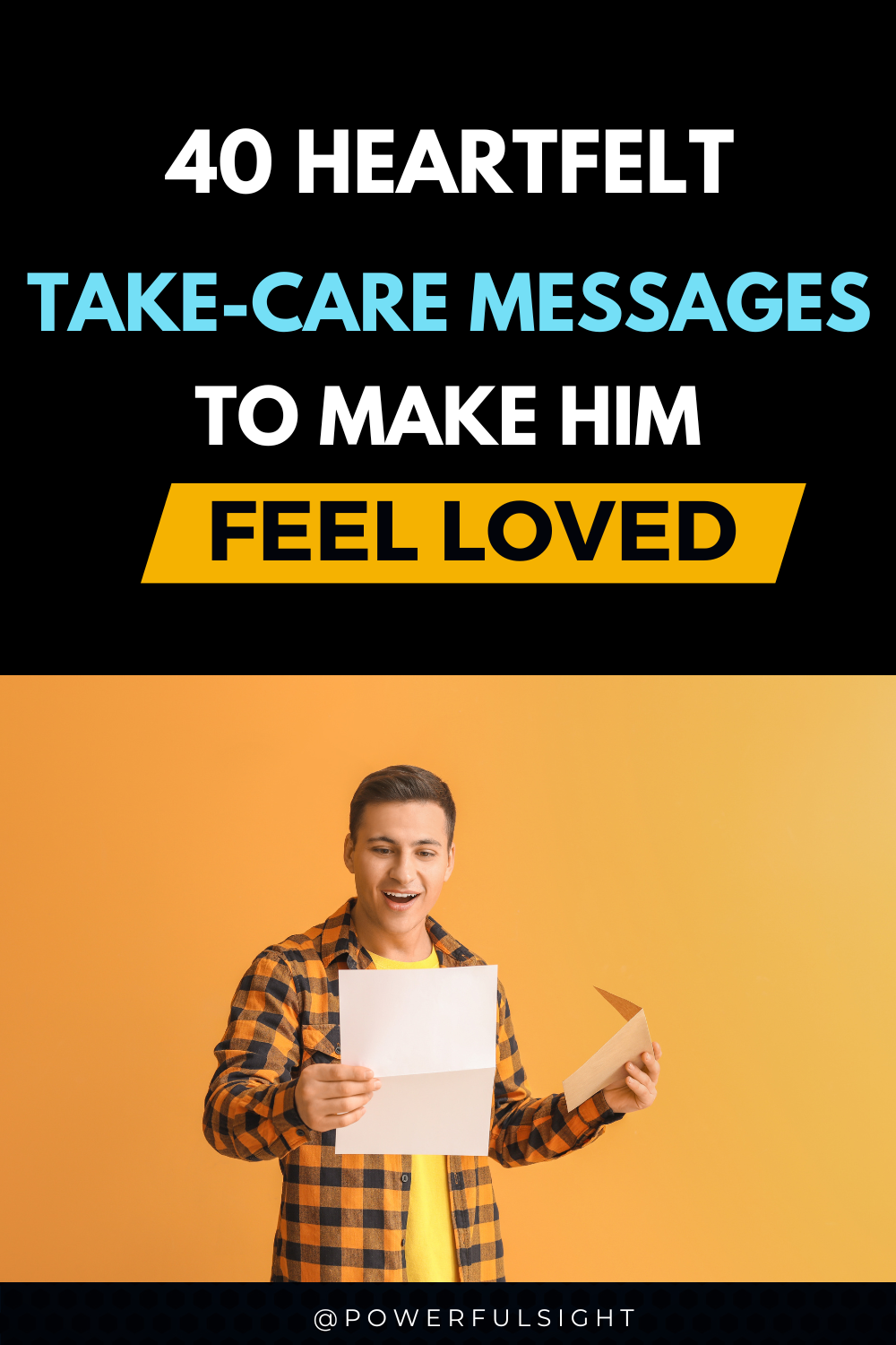 40 Heartfelt Take Care Messages for Him - Powerful Sight